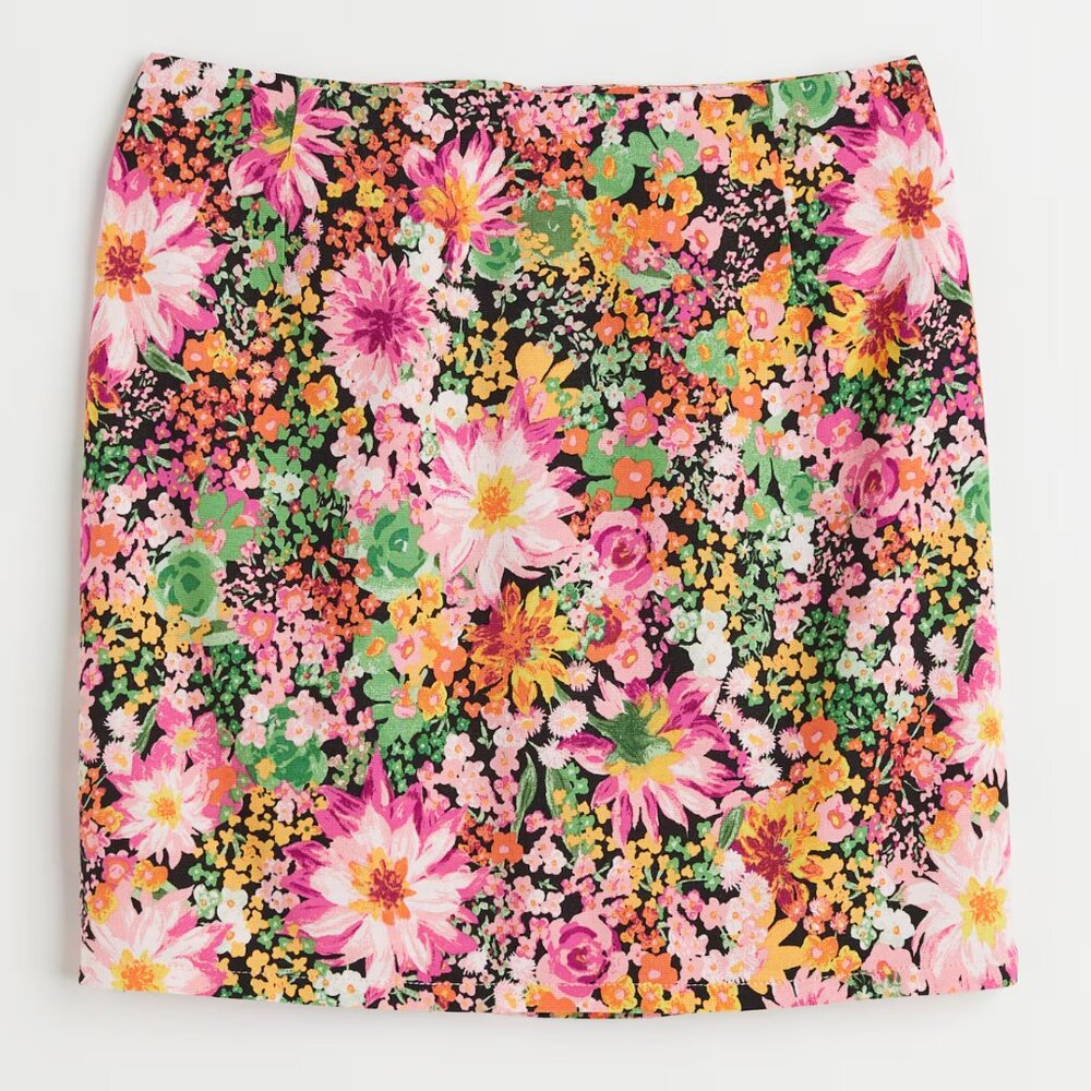 Floral Mini Skirt